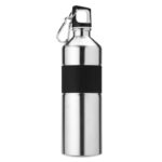 Trinkflasche 750ml Silber als Werbeartikel mit Logodruck