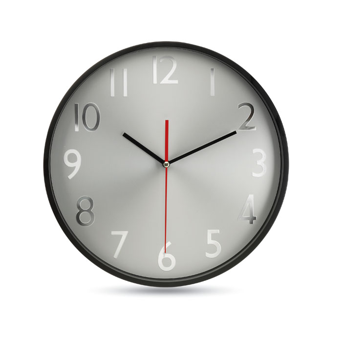 Wanduhr als Werbeartikel mit Logodruck