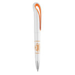 Kugelschreiber Orange mit markiertem Druckbereich für Ihr Logo