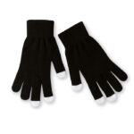Touchscreen-Handschuhe Schwarz, Rückansicht