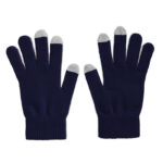Touchscreen-Handschuhe Blau als Werbeartikel mit Logodruck