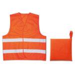 Sicherheitsweste Orange als Werbeartikel mit Logodruck