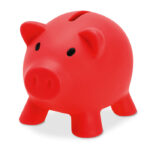 Sparschwein Rot als Werbeartikel mit Logodruck