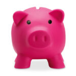 Sparschwein Rosa, Rückansicht