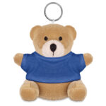 Schlüsselanhänger Teddy Blau als Werbeartikel mit Logodruck