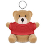 Schlüsselanhänger Teddy Rot als Werbeartikel mit Logodruck