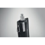 Faltbare Wasserflasche Schwarz, Detailaufnahme des Materials