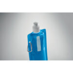 Faltbare Wasserflasche Blau, Detailaufnahme des Materials