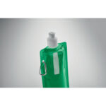 Faltbare Wasserflasche Gruen, Detailaufnahme des Materials