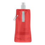 Faltbare Wasserflasche Rot, Rückansicht