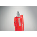 Faltbare Wasserflasche Rot, Detailaufnahme des Materials