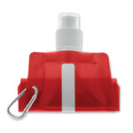 Faltbare Wasserflasche Rot von oben