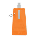 Faltbare Wasserflasche Orange als Werbeartikel mit Logodruck