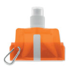 Faltbare Wasserflasche Orange von oben