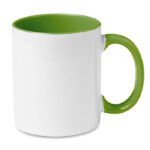 Kaffeebecher Gruen als Werbeartikel mit Logodruck