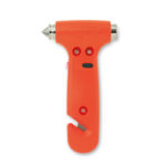 3 in 1 Notfall-Hammer Orange als Werbeartikel mit Logodruck