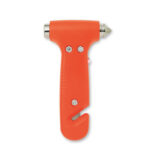 3 in 1 Notfall-Hammer Orange, Rückansicht