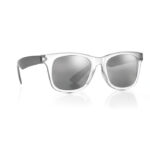 Verspiegelte Sonnenbrille Schwarz als Werbeartikel mit Logodruck