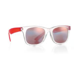Verspiegelte Sonnenbrille Rot als Werbeartikel mit Logodruck