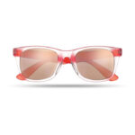 Verspiegelte Sonnenbrille Rot, Rückansicht