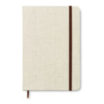 DIN A5 Notizbuch mit Canvas als Werbeartikel mit Logodruck