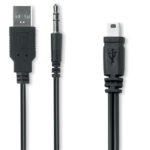 Wireless Lautsprecher, rund Orange, Rückansicht