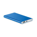 Powerbank 4000 mAh Blau als Werbeartikel mit Logodruck