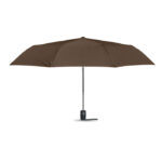 Windbeständiger Regenschirm 21” Braun, Seitenansicht