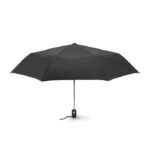 Windbeständiger Regenschirm 21” Schwarz als Werbeartikel mit Logodruck