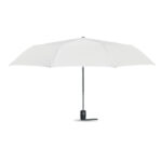 Windbeständiger Regenschirm 21” Weiß, Seitenansicht