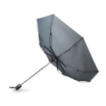 Windbeständiger Regenschirm 21” Grau von oben