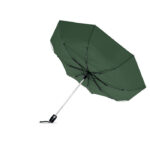 Windbeständiger Regenschirm 21” Gruen, geöffnet dargestellt