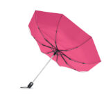 Windbeständiger Regenschirm 21” Rosa von oben