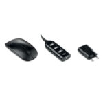 Computer-Accessoires, geöffnet dargestellt