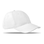 Baseball cap 6 panels 160g/m² Weiß als Werbeartikel mit Logodruck