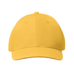 Baseball cap 6 panels 160g/m² Gelb von oben