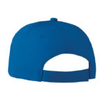 Baseball cap 6 panels 160g/m² Blau, Rückansicht