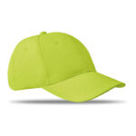 Baseball cap 6 panels 160g/m² Gruen als Werbeartikel mit Logodruck
