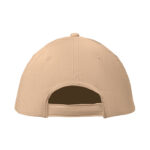 Baseball cap 6 panels 160g/m² Weiß, Rückansicht