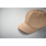 Baseball cap 6 panels 160g/m² Weiß, Detailaufnahme des Materials