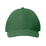 Baseball cap 6 panels 160g/m² Gruen von oben