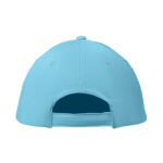 Baseball cap 6 panels 160g/m² Blau, Rückansicht