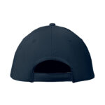 Baseball cap 6 panels 160g/m² Blau, Rückansicht