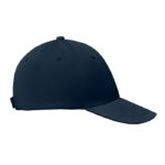 Baseball cap 6 panels 160g/m² Blau, geöffnet dargestellt