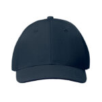 Baseball cap 6 panels 160g/m² Blau, Seitenansicht