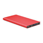 Powerbank 8000 mAh Rot als Werbeartikel mit Logodruck