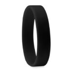 Silikon Armband  Schwarz als Werbeartikel mit Logodruck