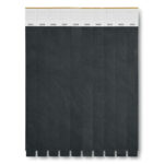 Tyvek® Event Armband Schwarz, Rückansicht
