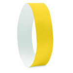 Tyvek® Event Armband Gelb, Detailaufnahme des Materials