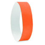 Tyvek® Event Armband Orange, Detailaufnahme des Materials